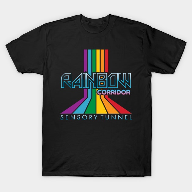 Rainbow Corridor Sensory Tunnel T-Shirt by DeepDiveThreads